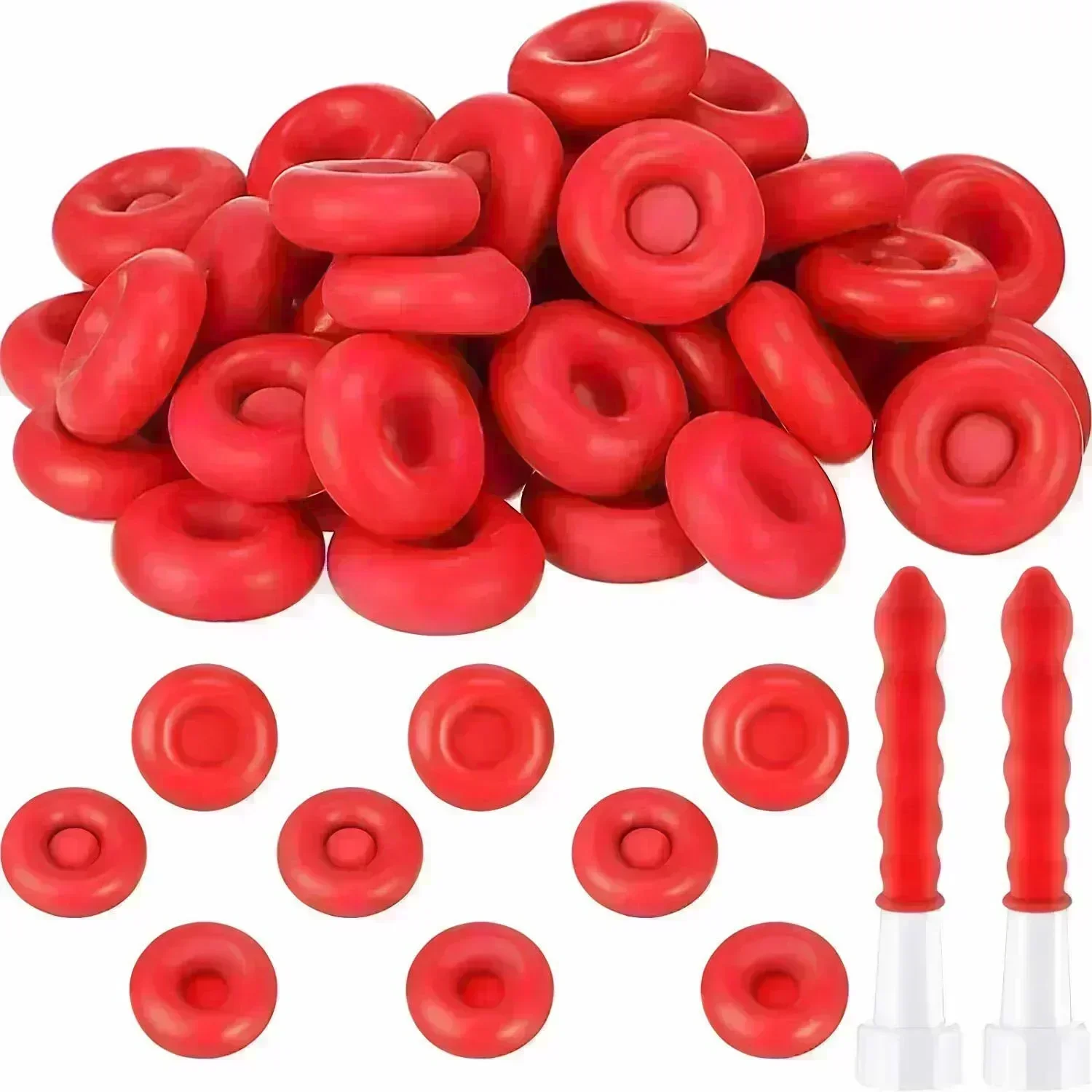 20 pz Pistola per Calafataggio Ugelli Tappo Rosso Tappo per Mastice Sigillante per Mastice Saver Tubo per calafataggio Aperto per Sigillatura del Vetro Conservazione