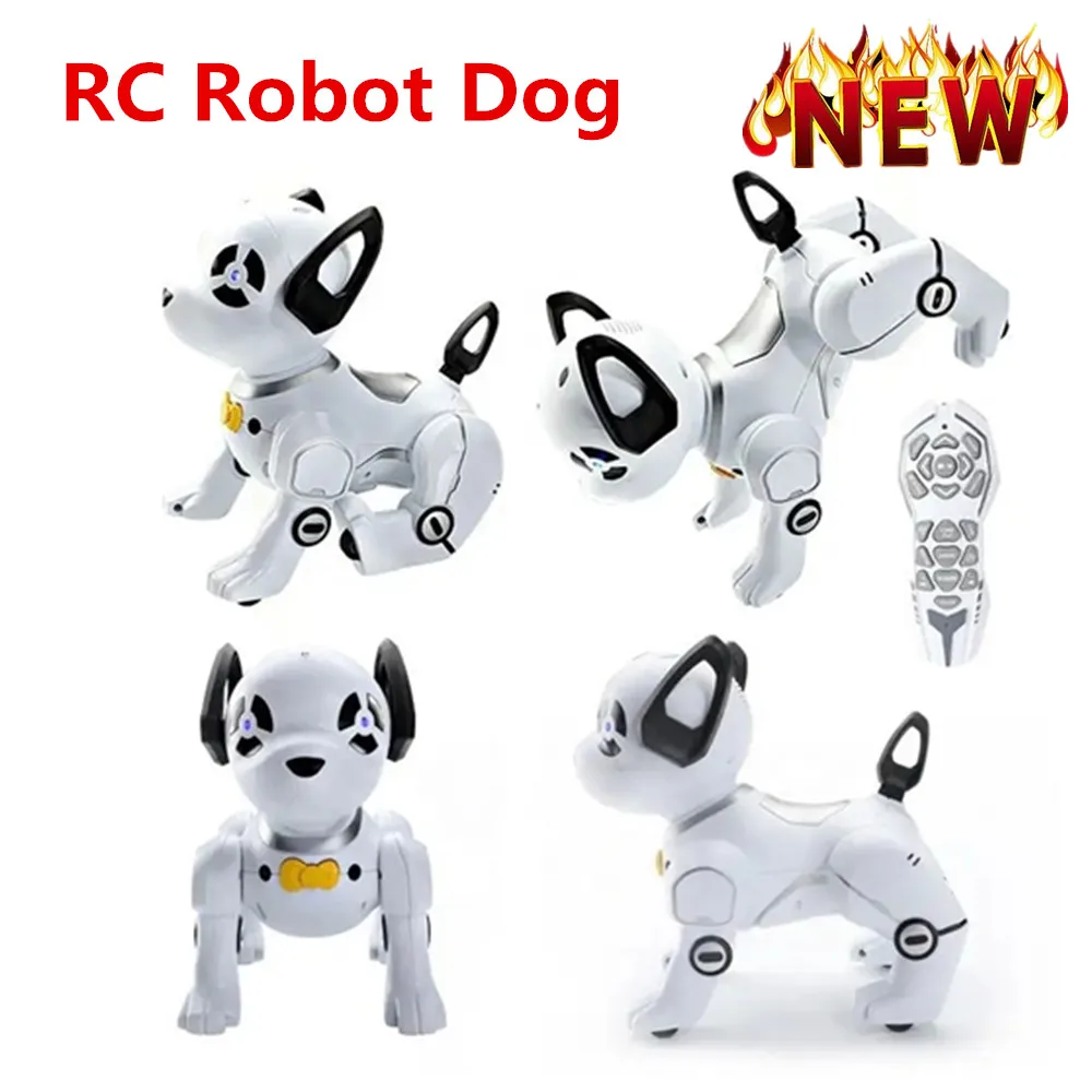 Controle remoto Robô Cão, Programável Inteligente Interativo Stunt Robot Dog, Stunt Walking Dancing Gift Brinquedos para Crianças