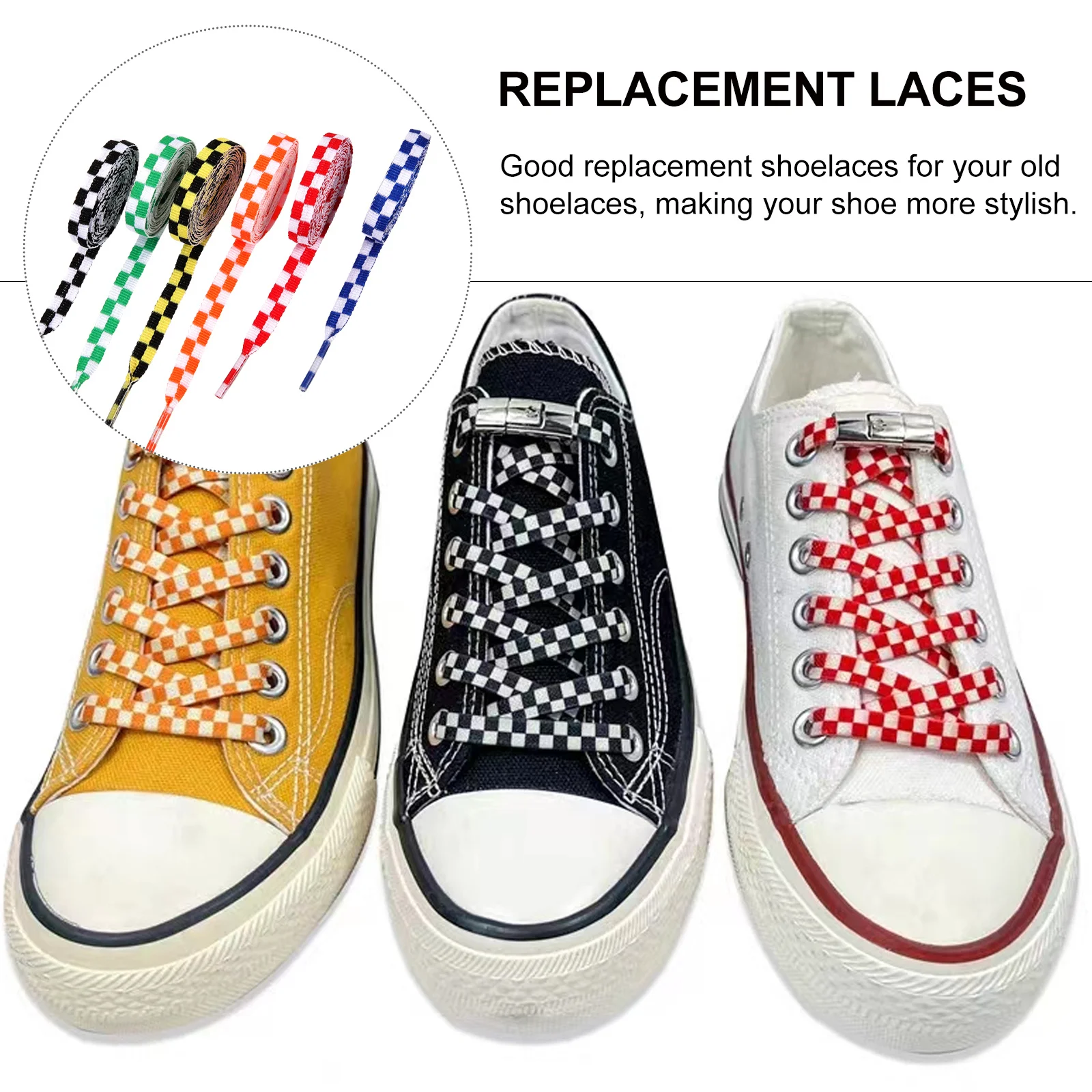 

12Pairs Colorful Shoe Laces Flat Shoelaces for Sports Shoes Women Men Canvas Shoes Accessories Reusable Wear Resistant Strings