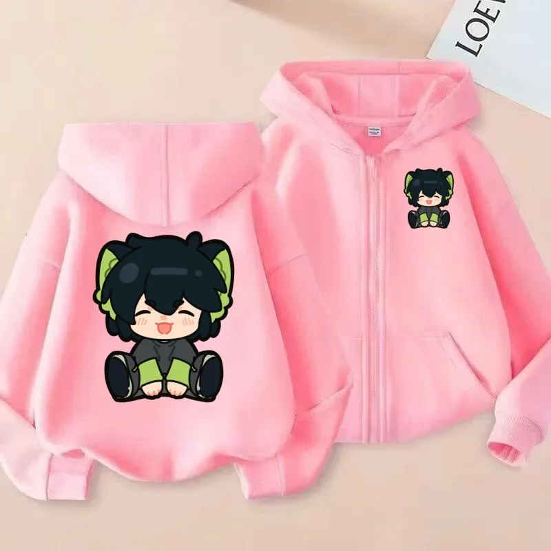 سترة صوفية بغطاء للرأس وسحاب للأطفال لطيفة من Luoxiaohei Zhanji Q Edition للرجال والنساء #2