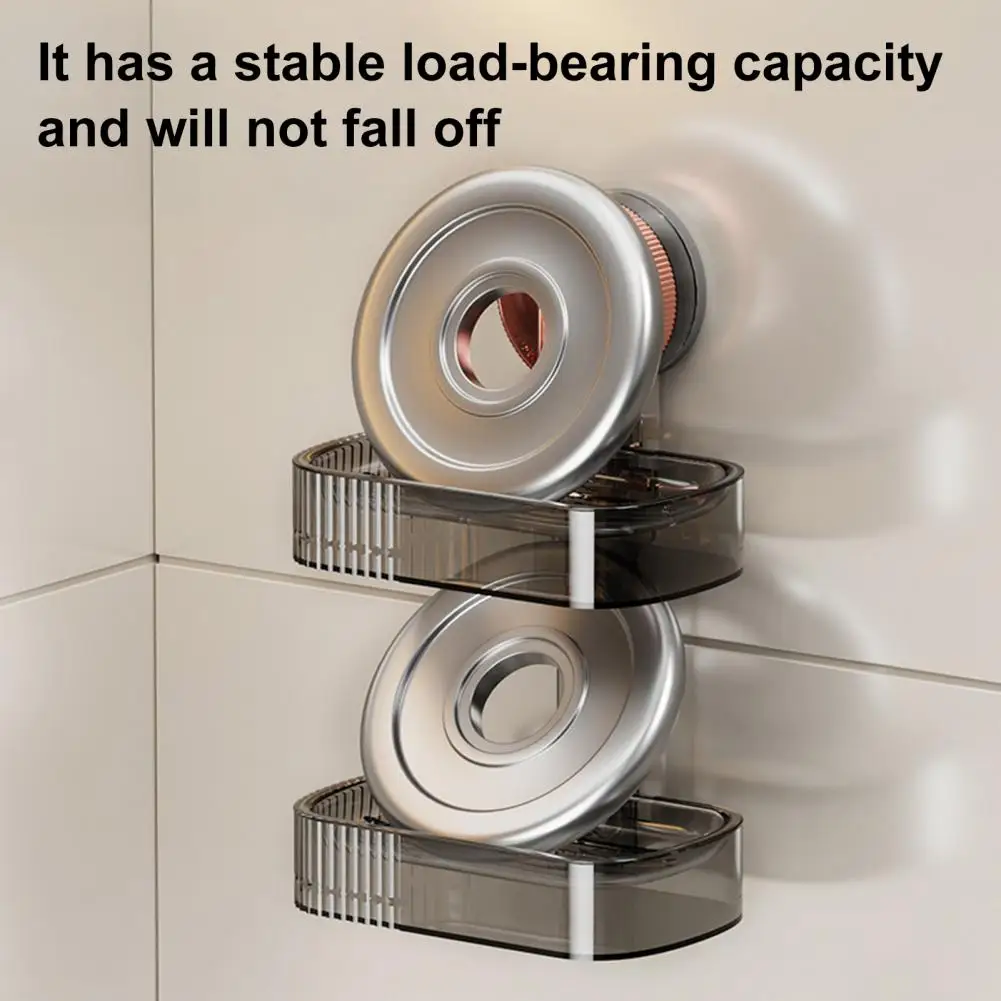 

Держатель для мыла в ванной комнате. Простая в установке полка для мыла. Держатель для мыльницы на присоске для удобной организации ванной комнаты. Настенное крепление без сверления.