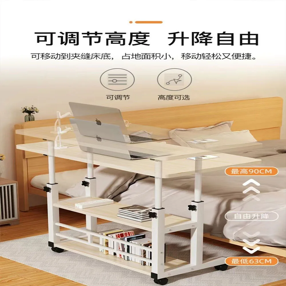 Simple laptop desk lazy bed desk learning simple small table learning table movable bedside adjustable portable laptop table