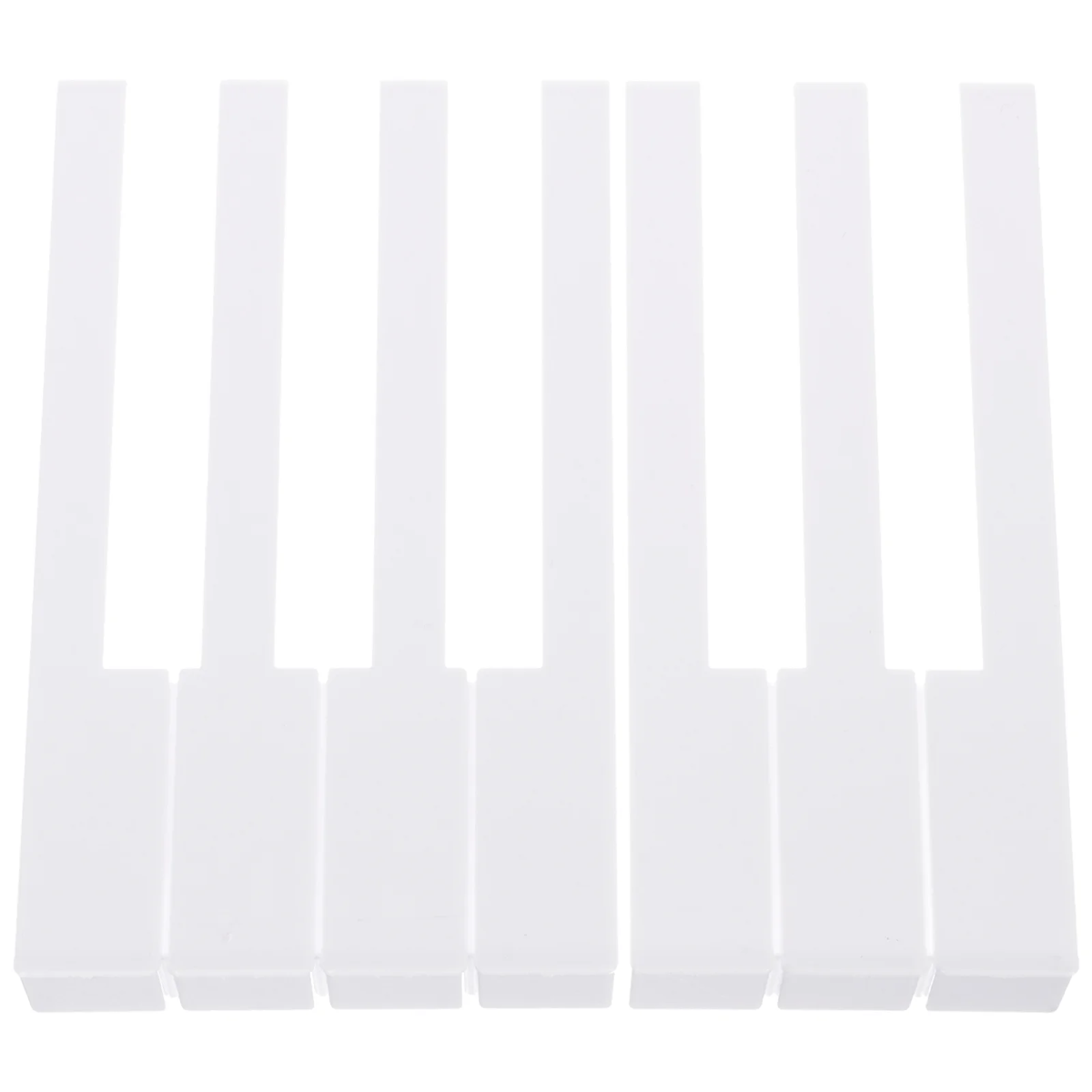 

52 White Keytops Piano Accessories Plastic Key Covers Repair Tools Keyboard Parts Supplies Tuning Gadgets