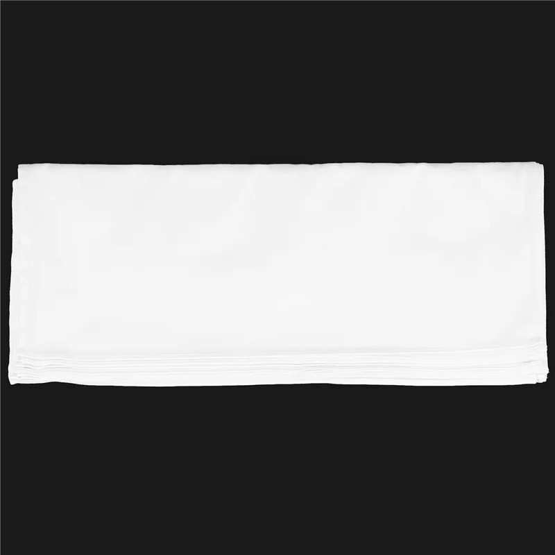 

24Pcs Cotton Restaurant Dinner Cloth Satin White 50X50cm High-End Hotel Napkin