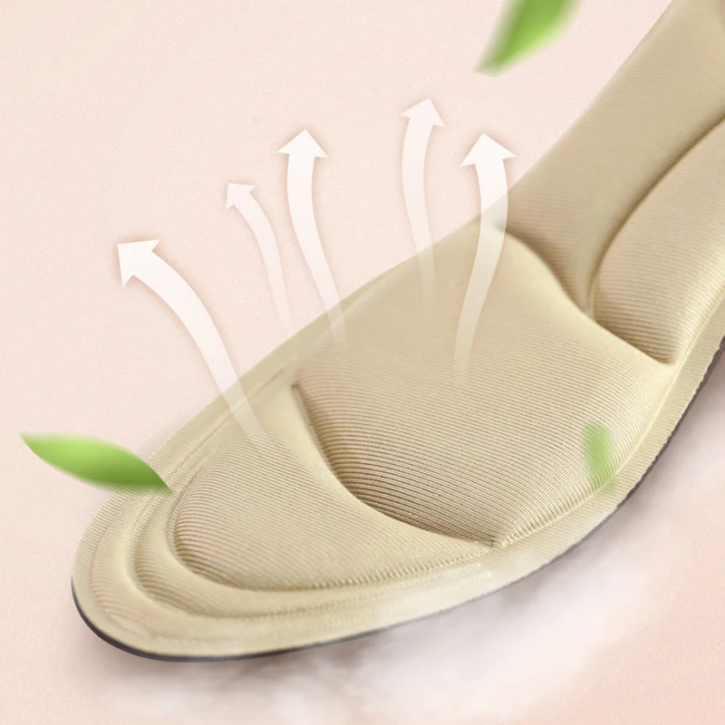 5D Memory Foam Orthopedic Sports Insoles for Women Men Shoes Flat Feet Arch Support Massage Plantar Fasciitis Feet Care Pads