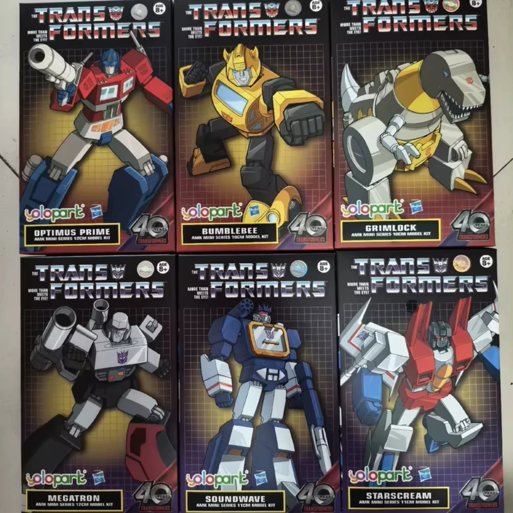 Hasbro AMK MINI SEPRIES MODEL KIT G1 Transformatie Sound Wave Megatron OP Starscream Grimlock BEE Kleinschalige montagerobot