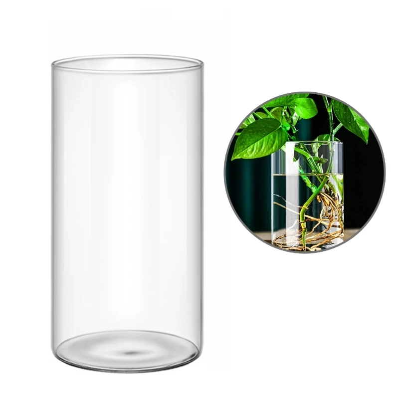 Bình Thủy Canh Thủy Tinh Rõ Ràng Bình Hoa Đèn Bàn Trung Tâm Kiểu Dáng Thả Con Tàu