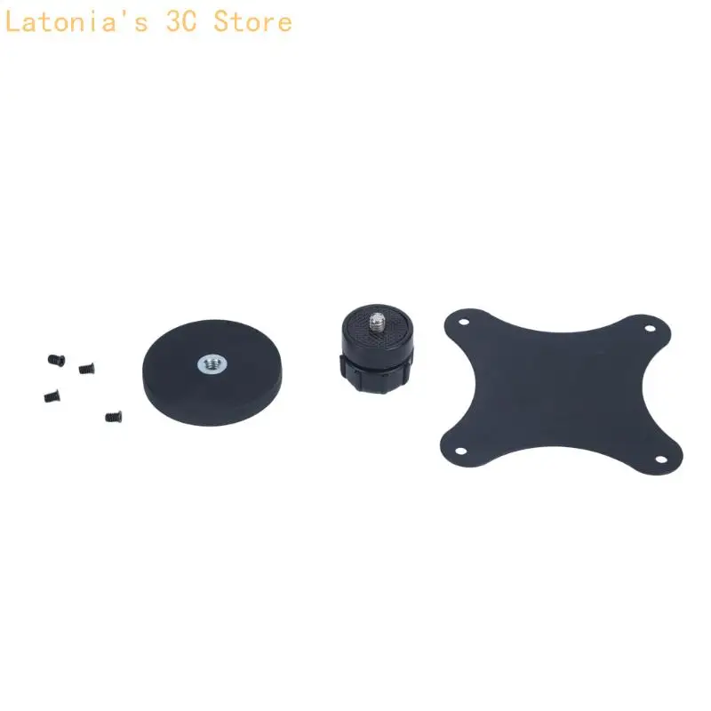 Tragbare Monitor-VESA-Montageplatte mit Magnetfuß und Kugelkopfbefestigung X3UB – Detail 2