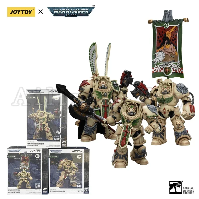 JOYTOY 1/18 Action Figure 40K Dark Angels Figures Azrael Anime Military Model images - 6