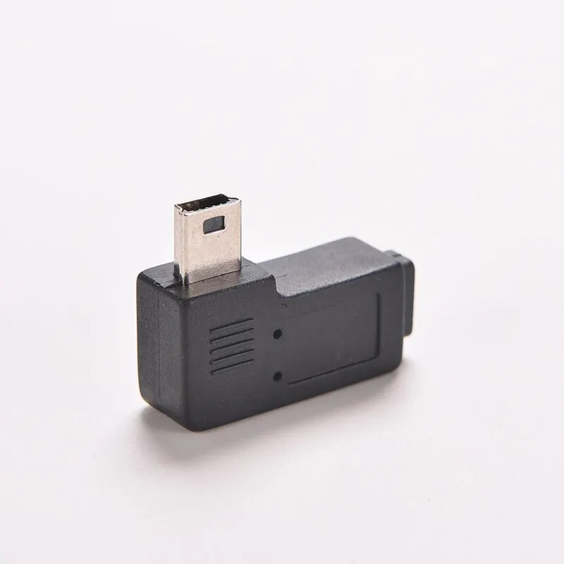 Mini USB Type A Male To Micro USB B Female 90 Degree Left Angle Adapter High Quality