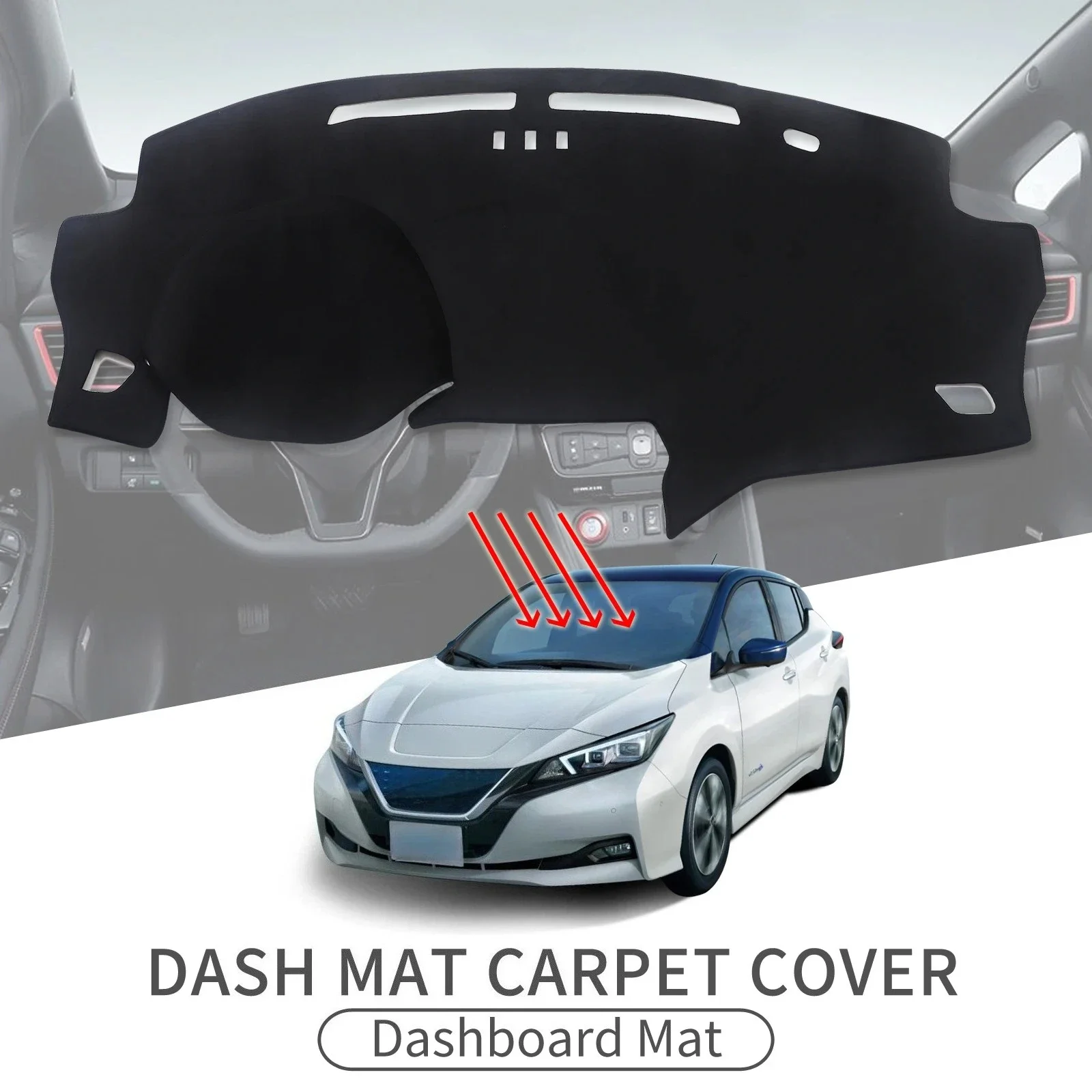 

Car Dashboard Mat for Nissan Leaf 2017 2018 2019 2020 2021 2022 2023 Sunshade Protective Carpet Dash Mat Dashmat