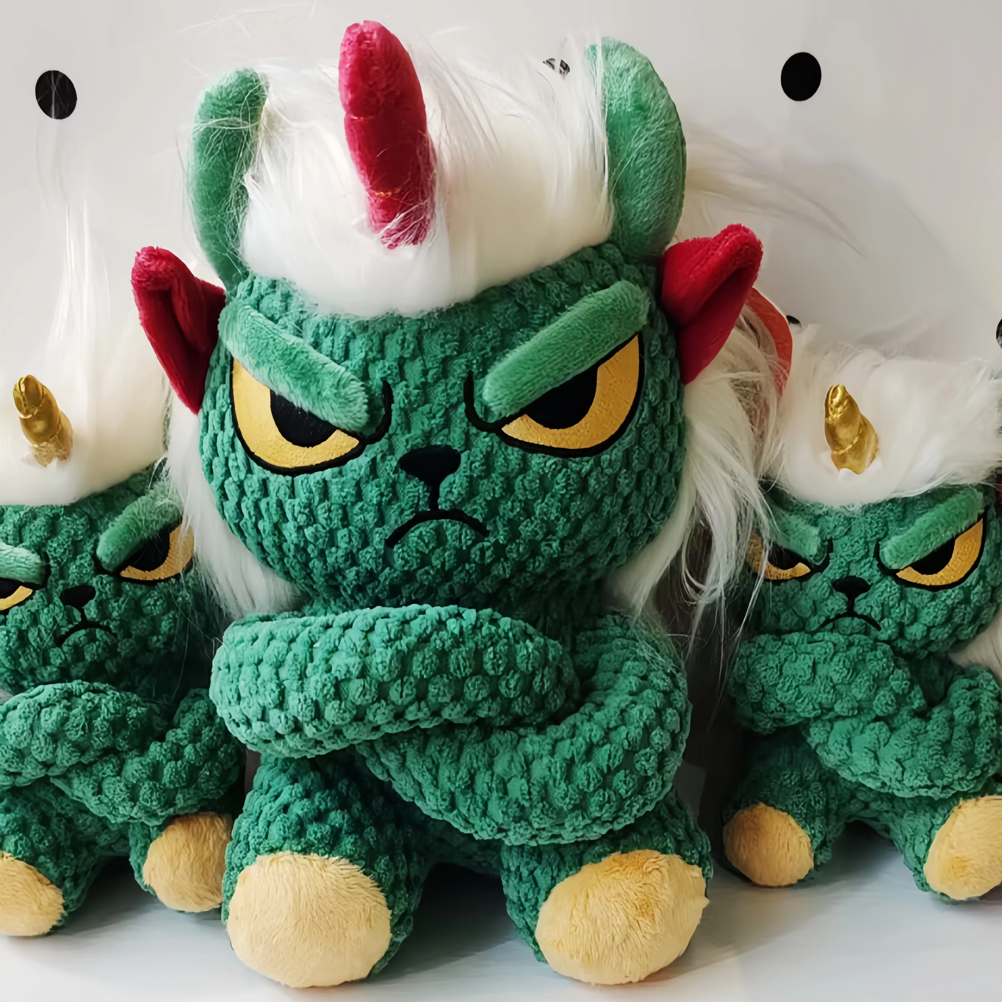 

Горячая подлинная плюшевая рождественская кукла Joykey Angrybaby с единорогом, мультяшная праздничная декоративная кукла, праздничный брелок, рождественские подарки на Рождество