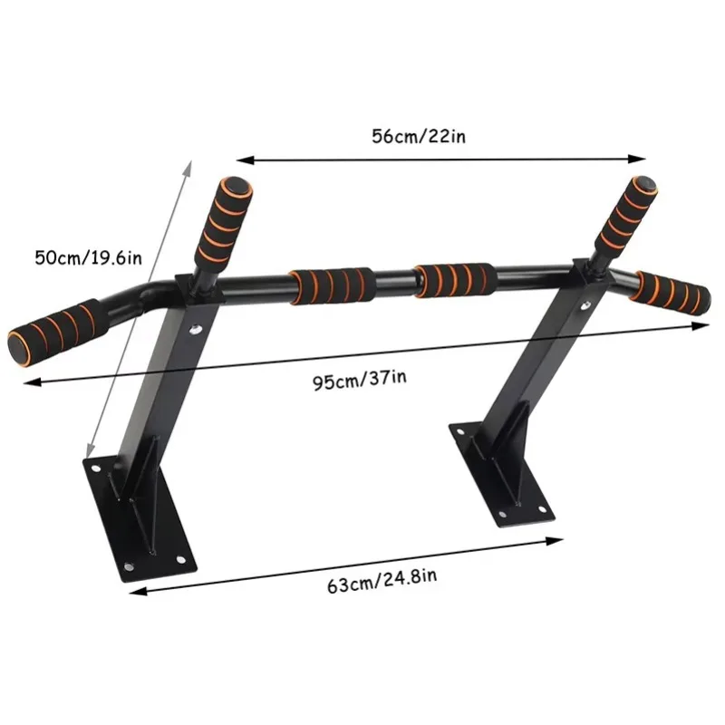 

Home Gym Dull Polish Horizontal Bar - Steel Pull-Up & Parallel Bars for Strength Training & Fitness Workouts