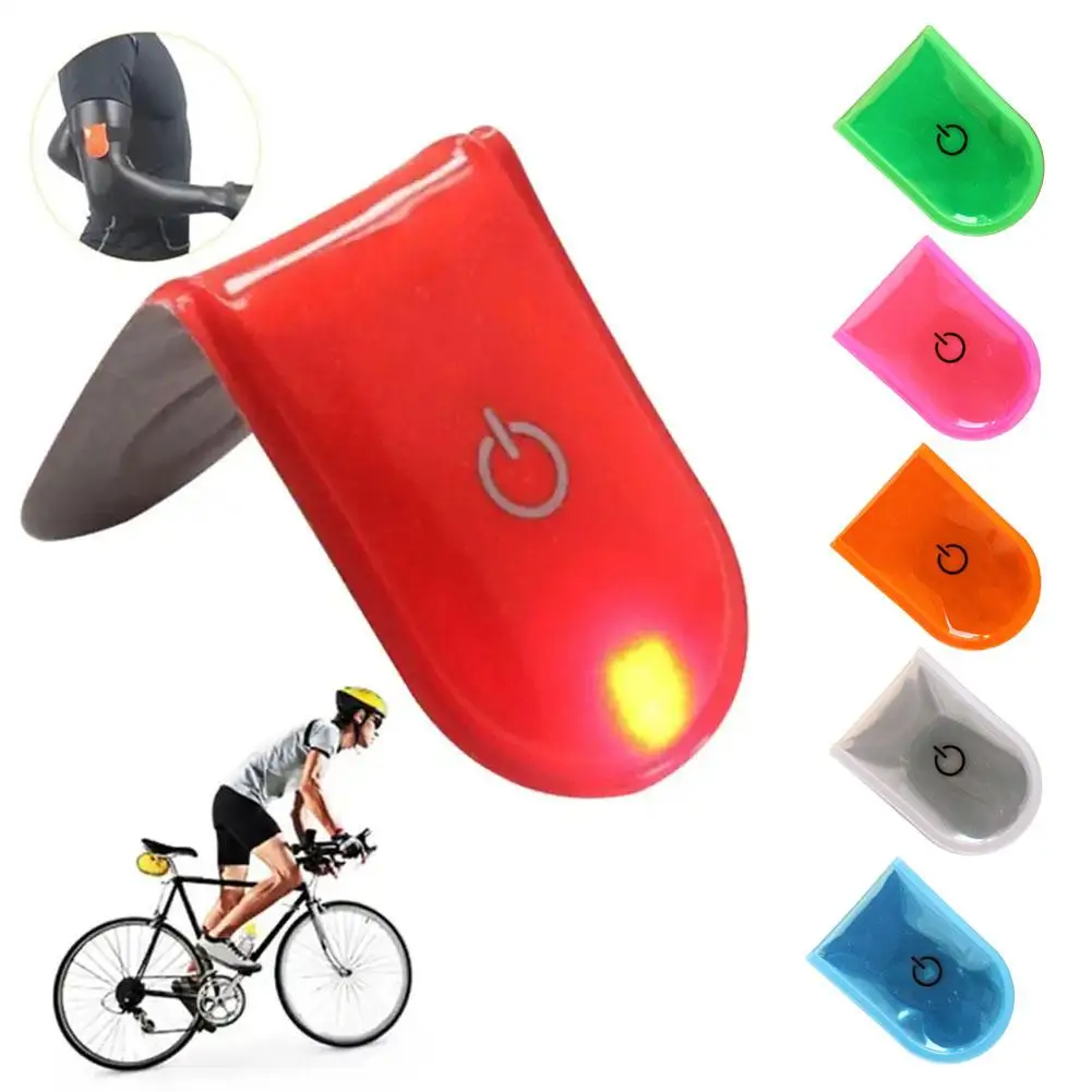 Outdoor Sports LED Safety Light Reflective Magnetic Clip Strobe on Warning Clip Bike Reflector Warning Walking Cycling Runn L6X5