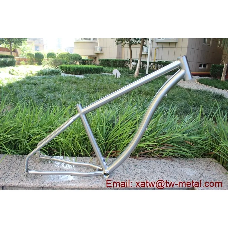 Custom XACD TJ-90 26er Titanium Mountain Bike Frame 148X12 Thru Axle Dropouts Disc Brakes BB86/BSA 44mm Head Tube Gloss Finish