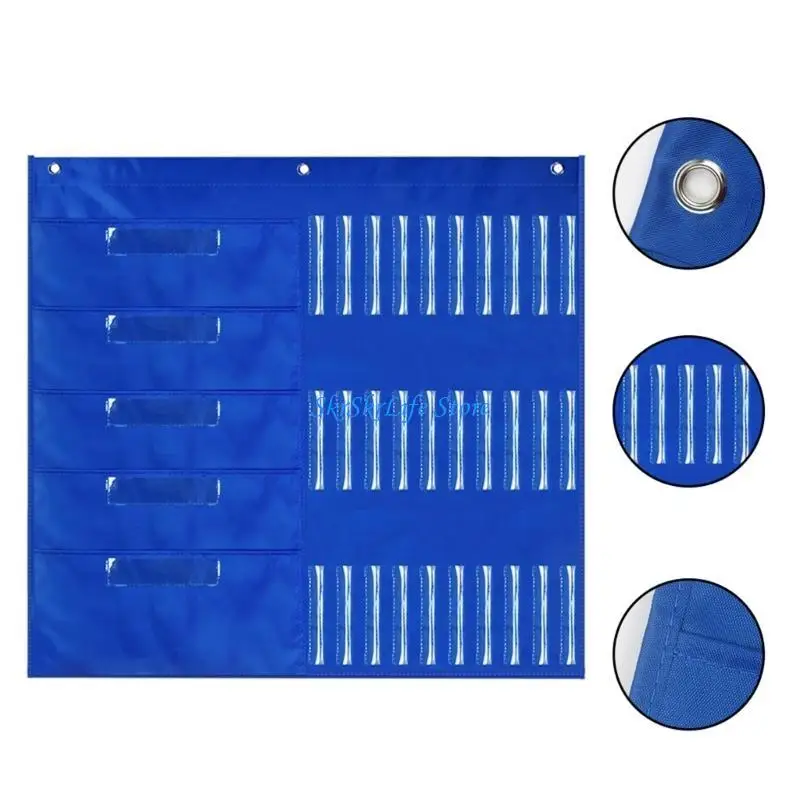 E65E Storage Pocket Chart for Homework, Drawing, Test Paper, Worksheet, Pencil