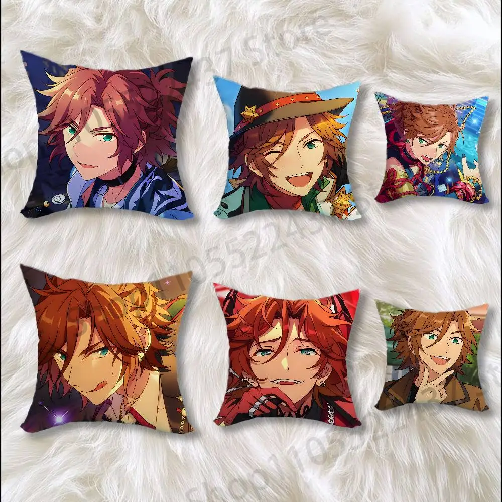 

Anime M-Mikejima M-Madara Print Throw Pillow Cover Square Cushion Case for Living Room Bedroom Decor