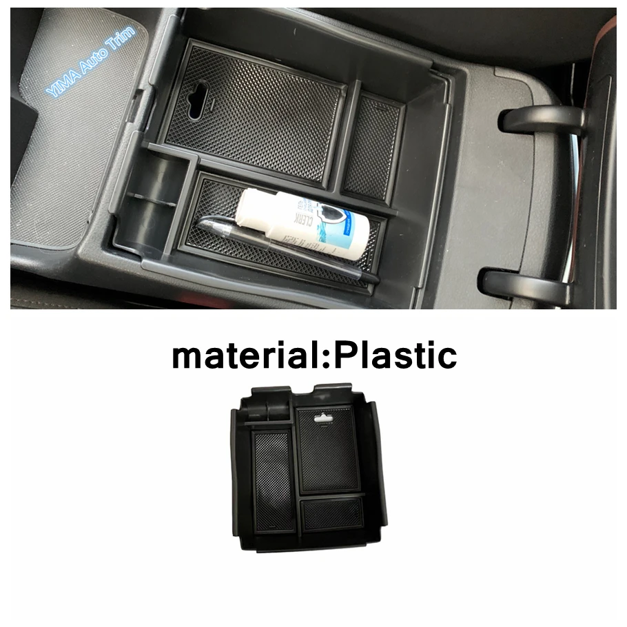 Central Control Armrest Secondary Organizer Box Container Multifunction For Hyundai Santa Fe 2019 - 2021 Car Decoration Interior