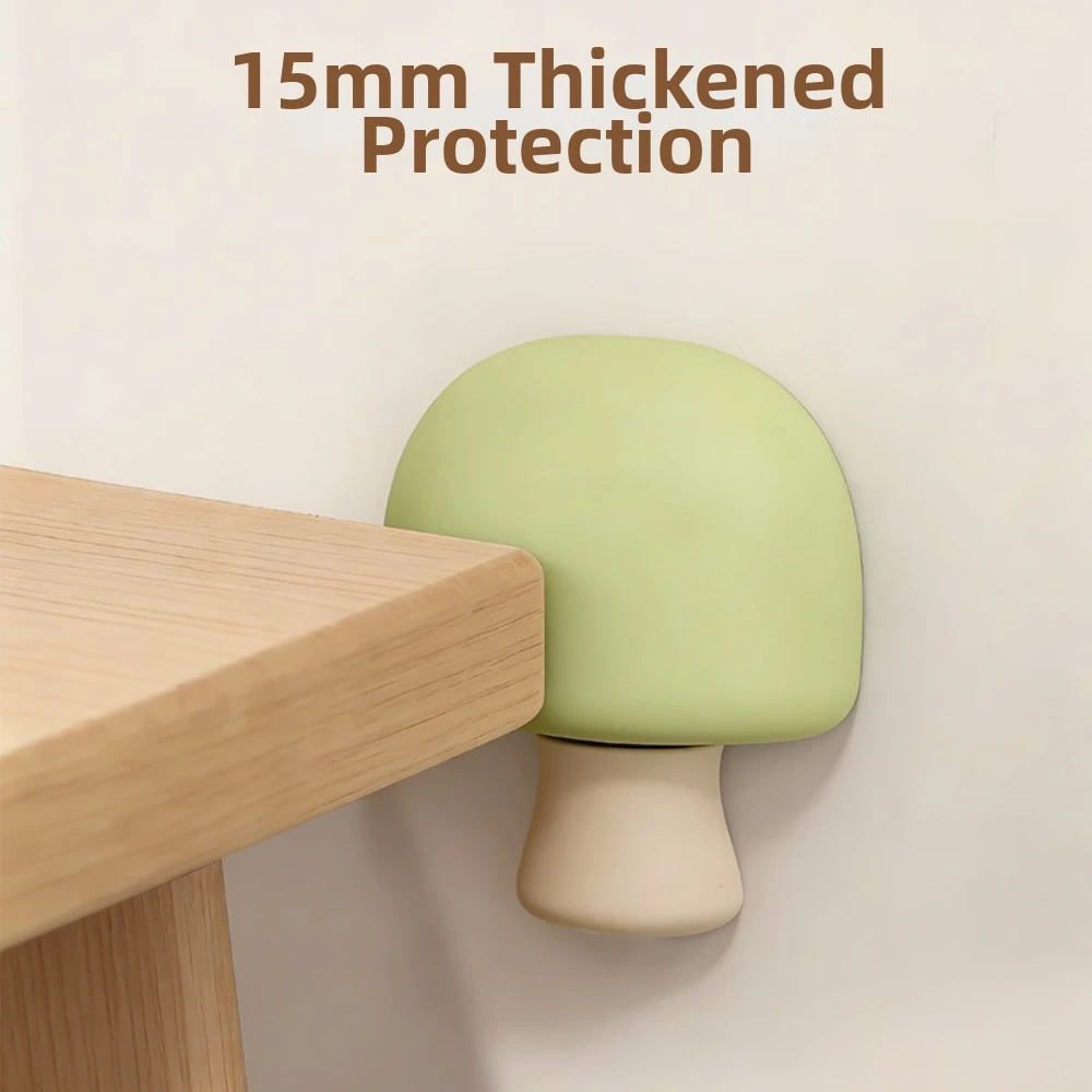 New Silicone Wall Protection Mat Cute Tree Shape Self Adhesive Door Stopper Anti-Shock Easy Install Door Handle Pad Home Use