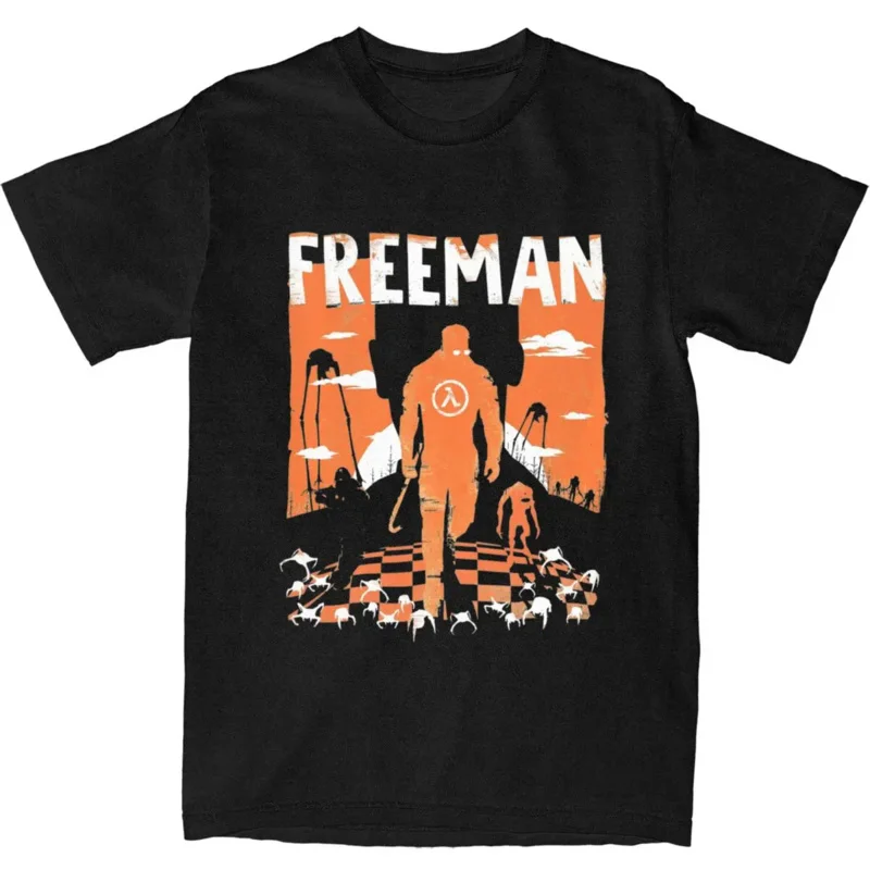 Haikyuu T shirt the Freeman Halflife cotton T-shirts half life trendy cool tshirt men Beach basic casual short sleeve top tees