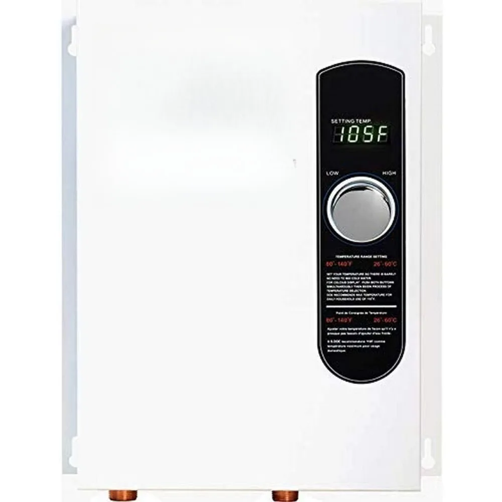 18 Electric Tankless Water Heater, 18 KW at 240 Volts with Self Modulating , 17 x 14 x 3.5, White