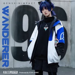 Game Anime Cosplay Wanderer Balladeer Spring Autumn Polyester Fibre Zipper Coat Hoodies Daily Casual Coat Costume