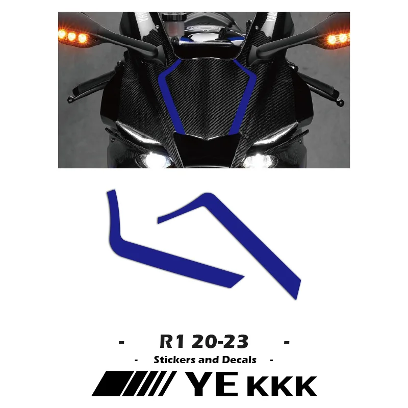 Pro YAMAHA YZFR1 YZF-R1 R1M YZF1000 přední kapotáž lastura nálepka obtisk 2020-2023 21 22 23 celý logem