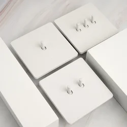 White Stainless Steel Panel Retro Wall Light Switch AC110-250V 1gang3way 2gang3way16A Wall Light Switch