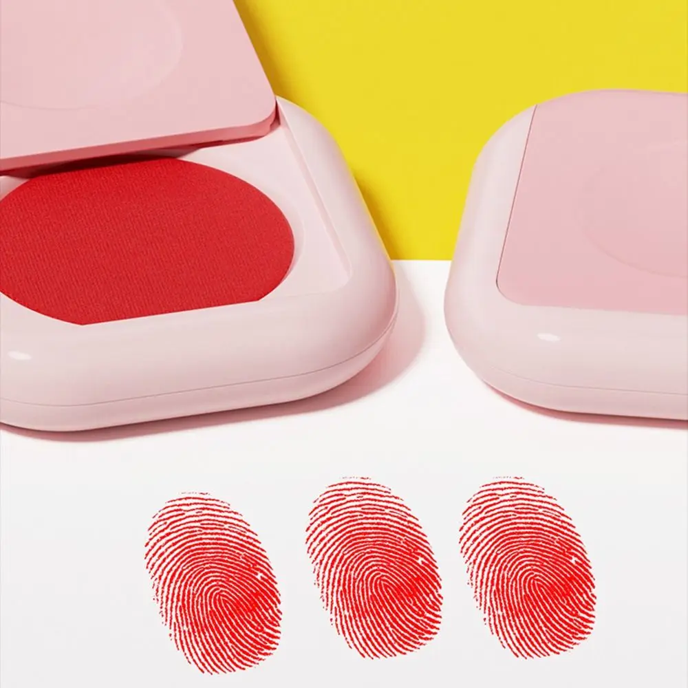 Clear Stamping Mini Fingerprint Ink Pad Anti-Fake Finger Printing Thumbprint Ink Pad Professional Quick-drying Stamp Pad