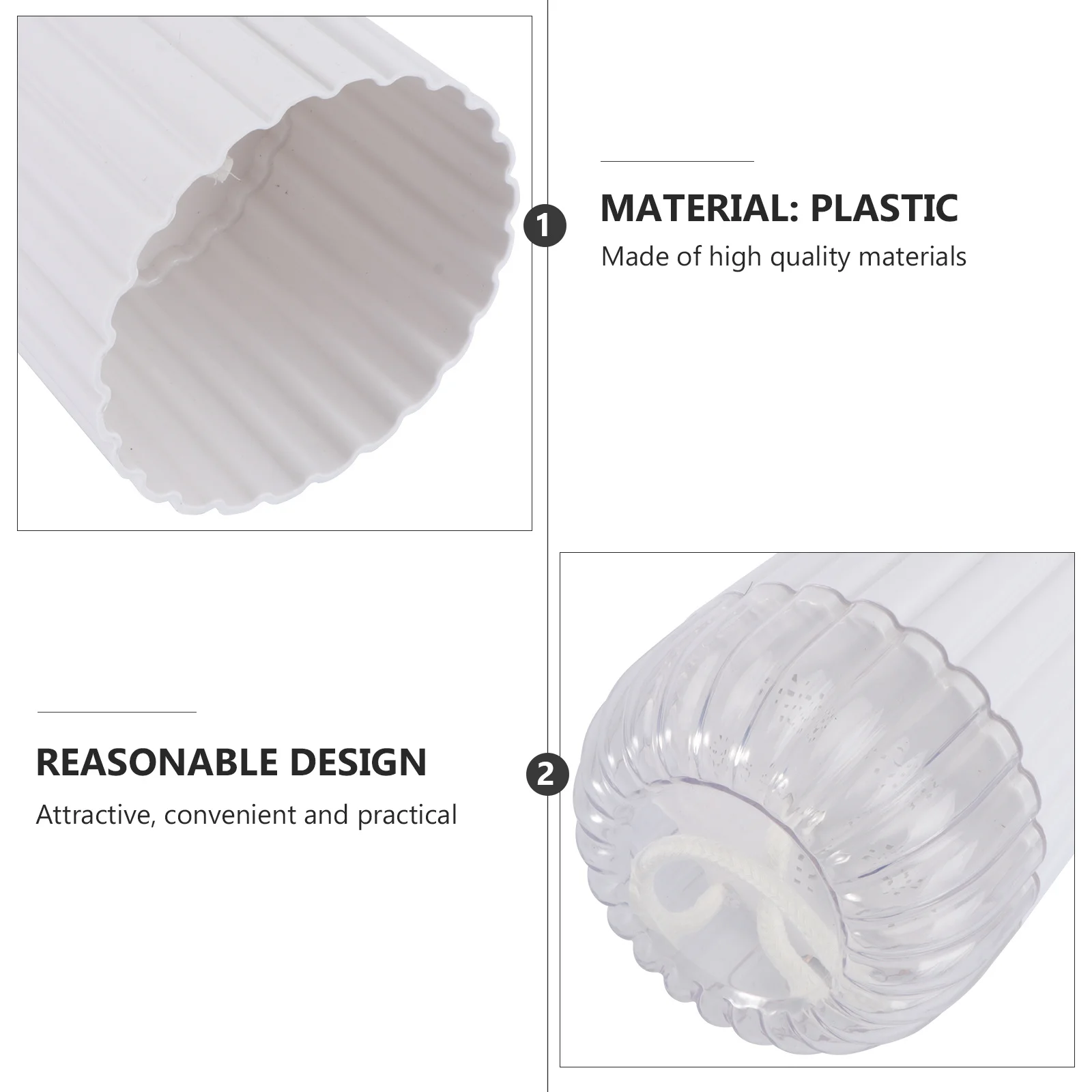 

2 Pcs Vase Hydroponic Resin Flower Pot Indoor Pots for Plants Large Plastic White Garden Supplies