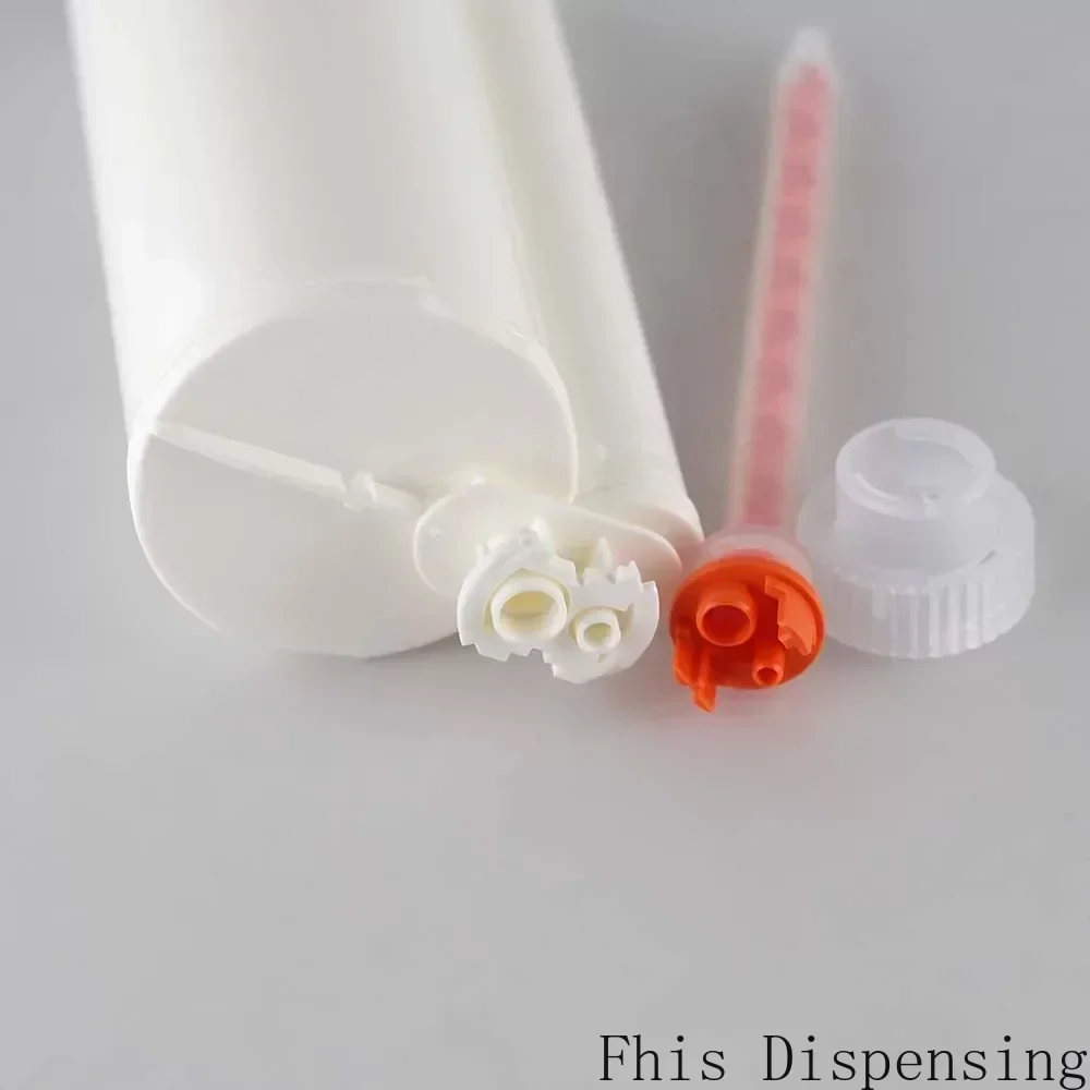 Wegwerp dubbele rubberen cartridge met mengbuis 490 ml 10:1 AB epoxyhars pistool PBT-materiaalcartridge