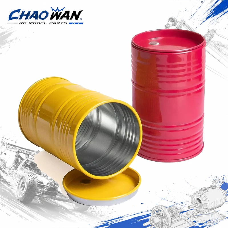 Metal Simulation Oil Barrel, Tool Barrel, Pen Holder For 1/10 1/8 Rc Crawler Car Trx4 Trx6 D90 Axial Scx10 90046 Redcat Yikong