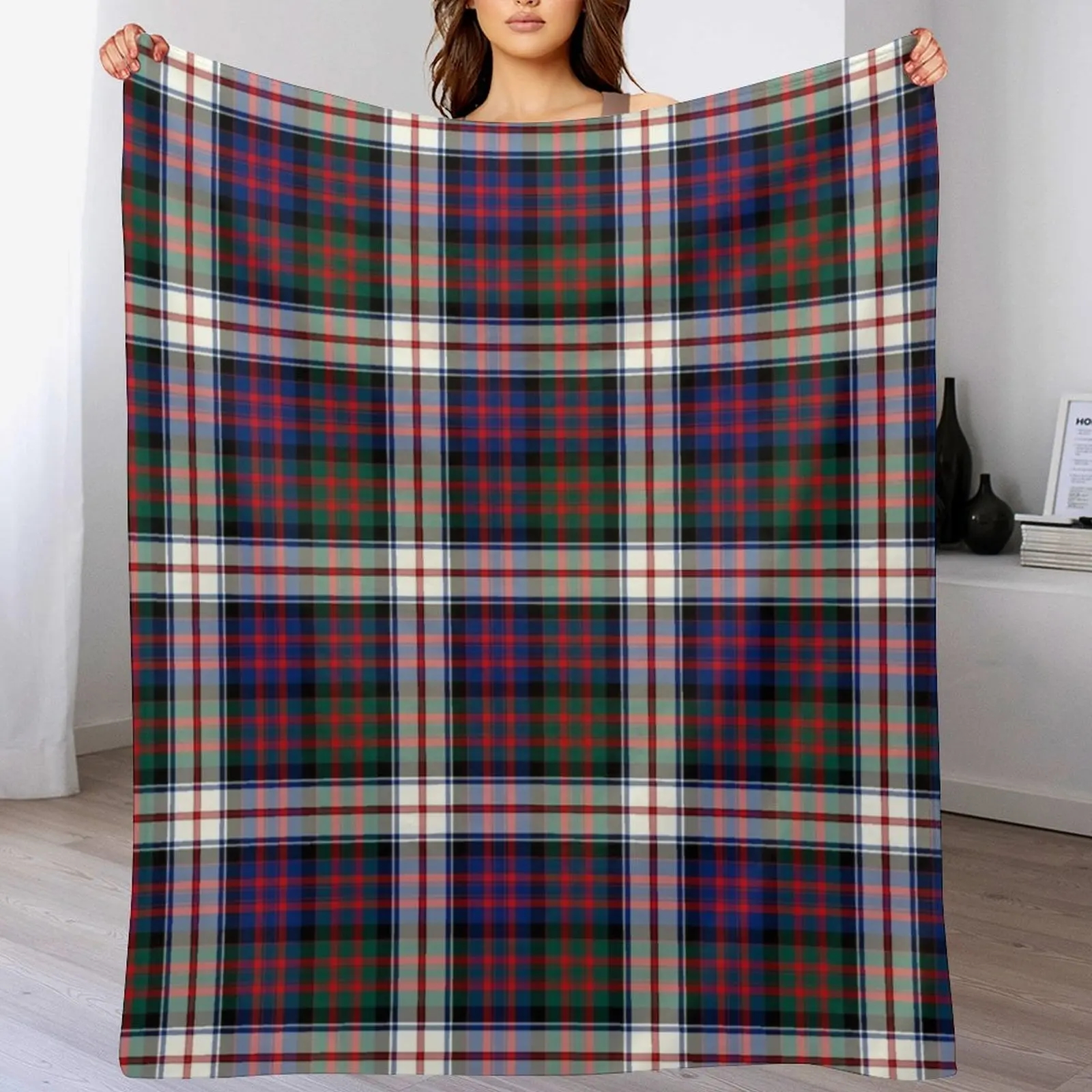 

MacDonald Clan Tartan (Dress) Throw Blanket Moving Flannel Fabric Blankets