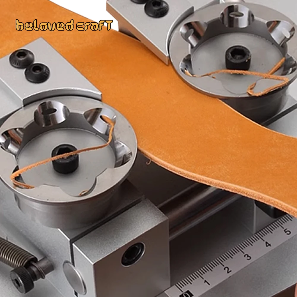 BeloveCraft Leather Edge Cutter Beveler Trimmer Width 13-80MM Leather Belt Side Manual Trimming Cutting Machine Edge Strap Edger