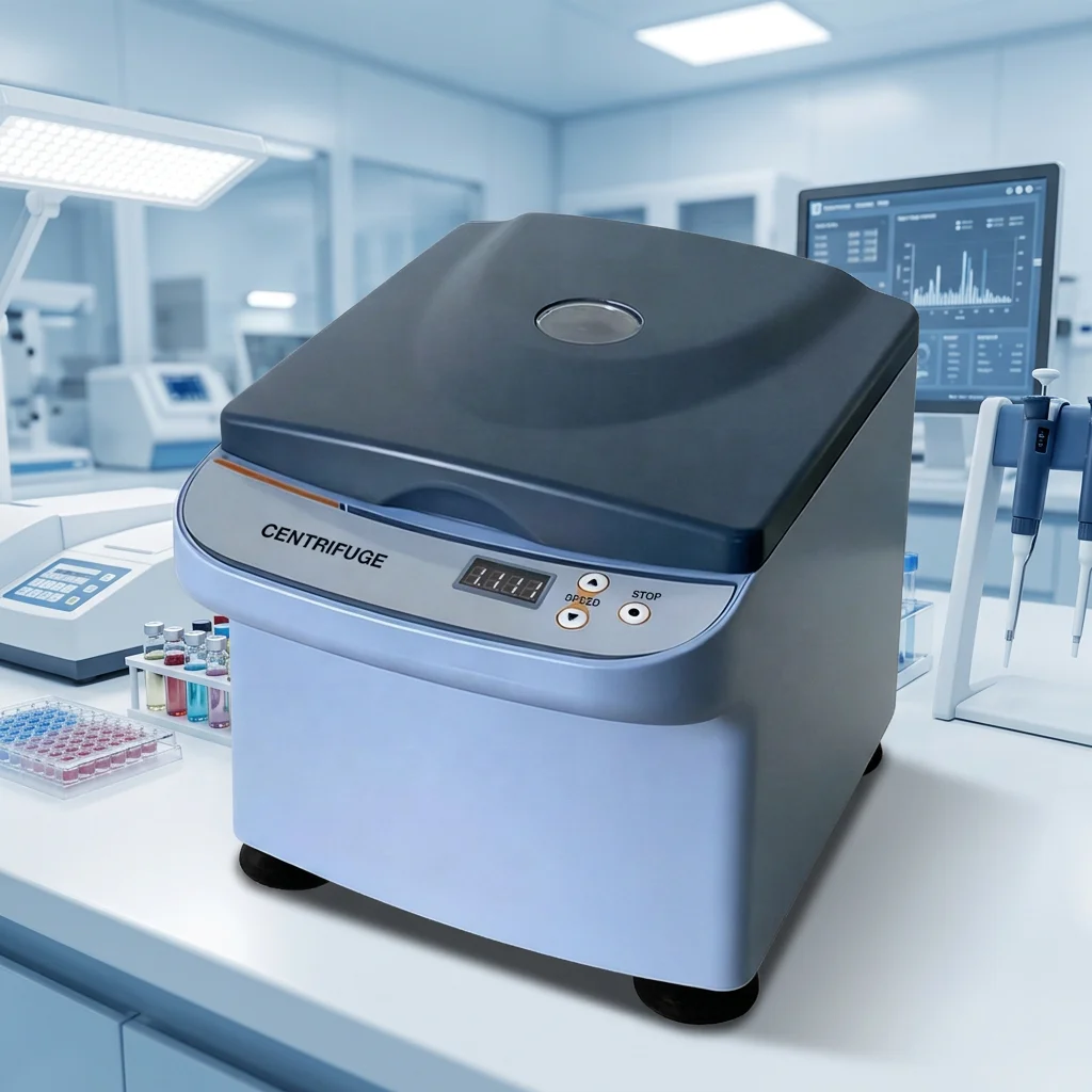 Factory Laboratory Desktop Centrifuge With Timing Digital Display 12*20ml 0-4000 Rpm Beauty Low-speed Centrifuge for Lab Use
