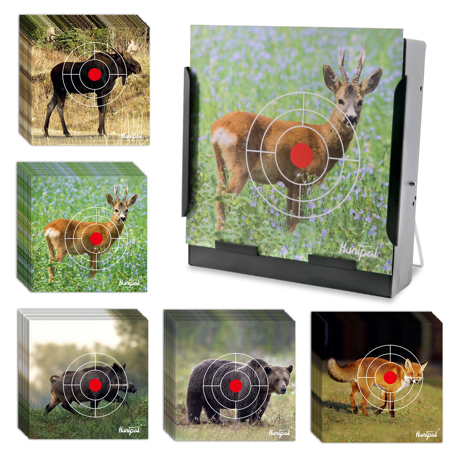 Shooting Animal Target Paper 50PCS Realistic Instant Wild Animal Shooting Targets with BB Pellet Trap for Hunting Game Practice