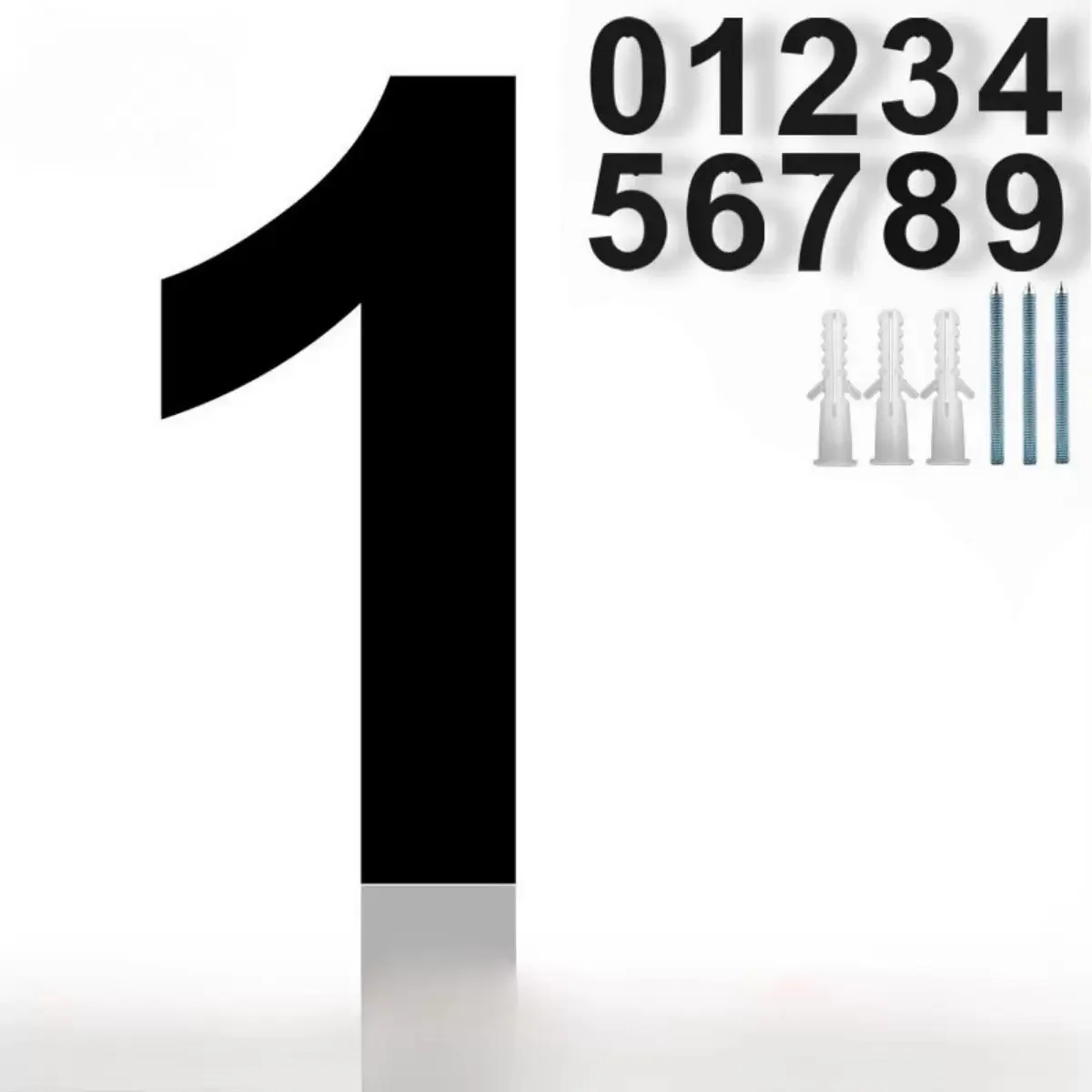 15/20/30 سنتيمتر الفولاذ المقاوم للصدأ أرقام المنزل العائمة المسمار تثبيت عنوان تسجيل لوحة الباب رقم اللوحة لشارع المنزل في الهواء الطلق