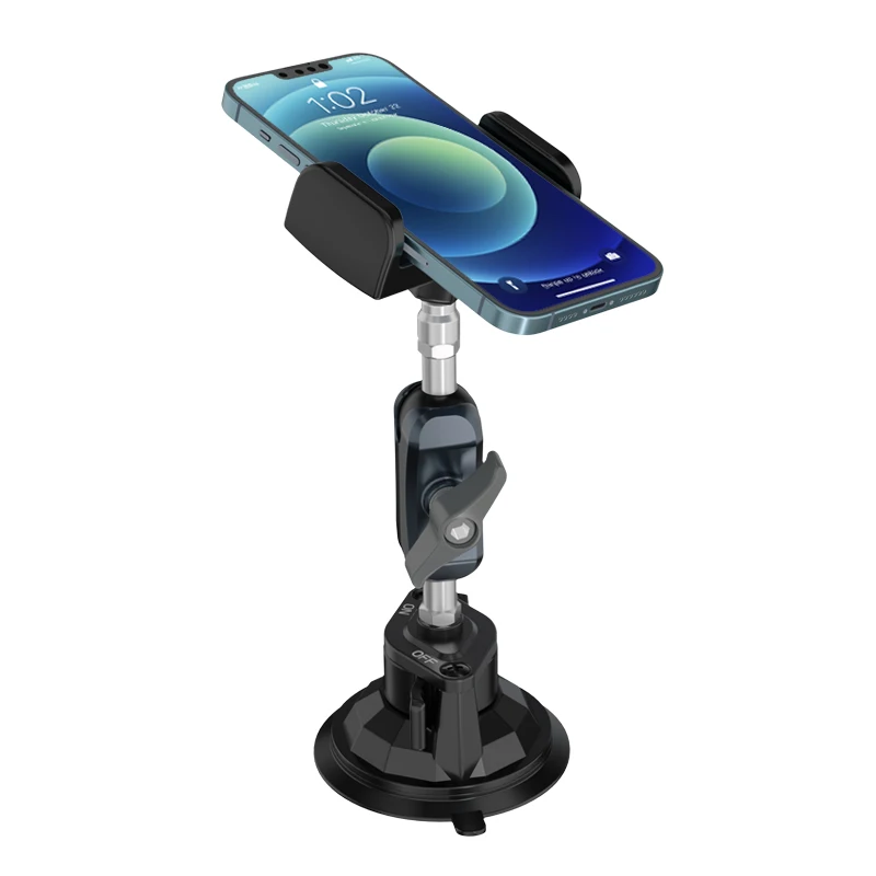 Lanparte TPU Rubber Ball Head Arm Suction Mobile Phone Holder Car Phone Mount Phone Clamp