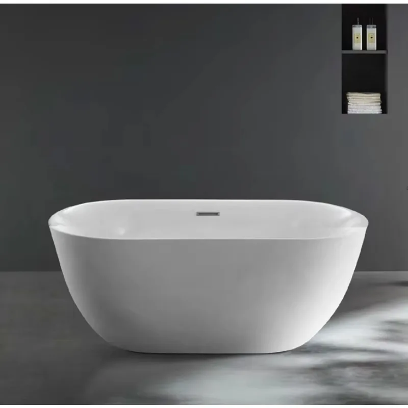 Foshan Custom Acrylic Egg-Shaped Modern Design Free Standing Bathtub for Outdoor Spa Home Use Soaking Hotels Villas