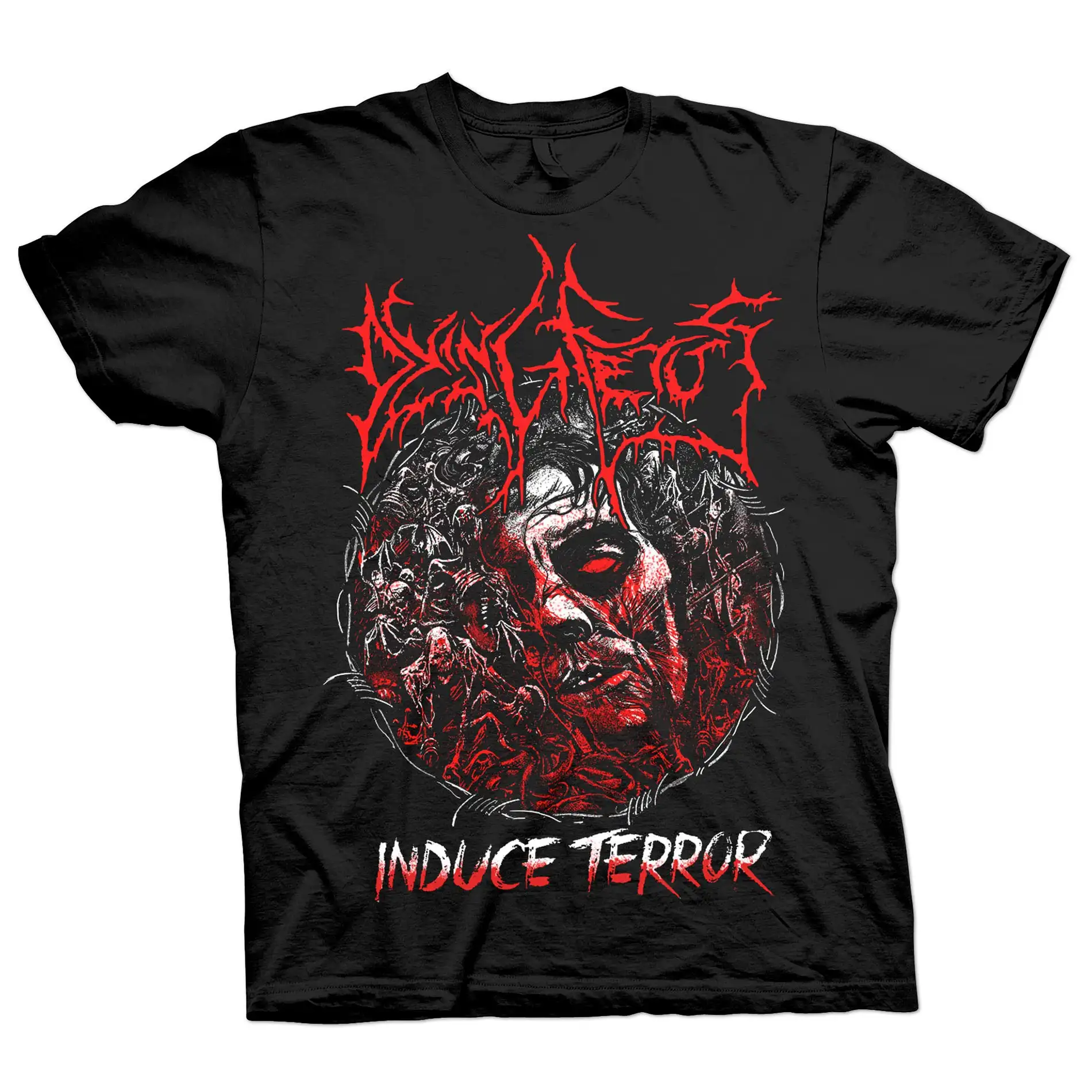 Dying Fetus Parasites Rock Band Summer Casual T-shirt Men's and Women's Luxury Brand Top
