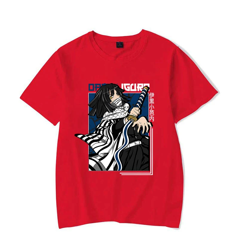 New Anime Iguro Obanai Print T-shirt Women Men Fashion T Shirt Soft Top Unisex Tee Clothing Casual O-neck Short Sleeve