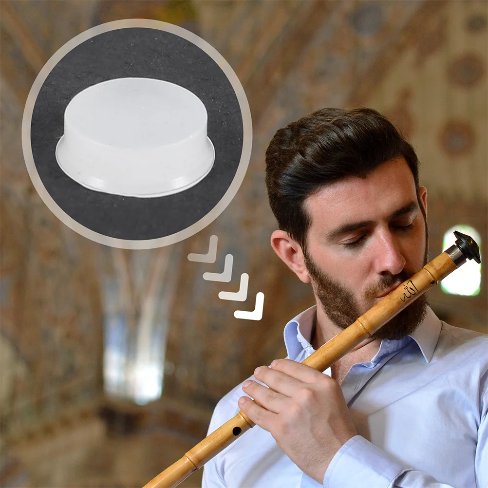 

50Pcs Durable Silicone Flute Plugs Transparent Open Hole Covers Easy to for Practice and Performance