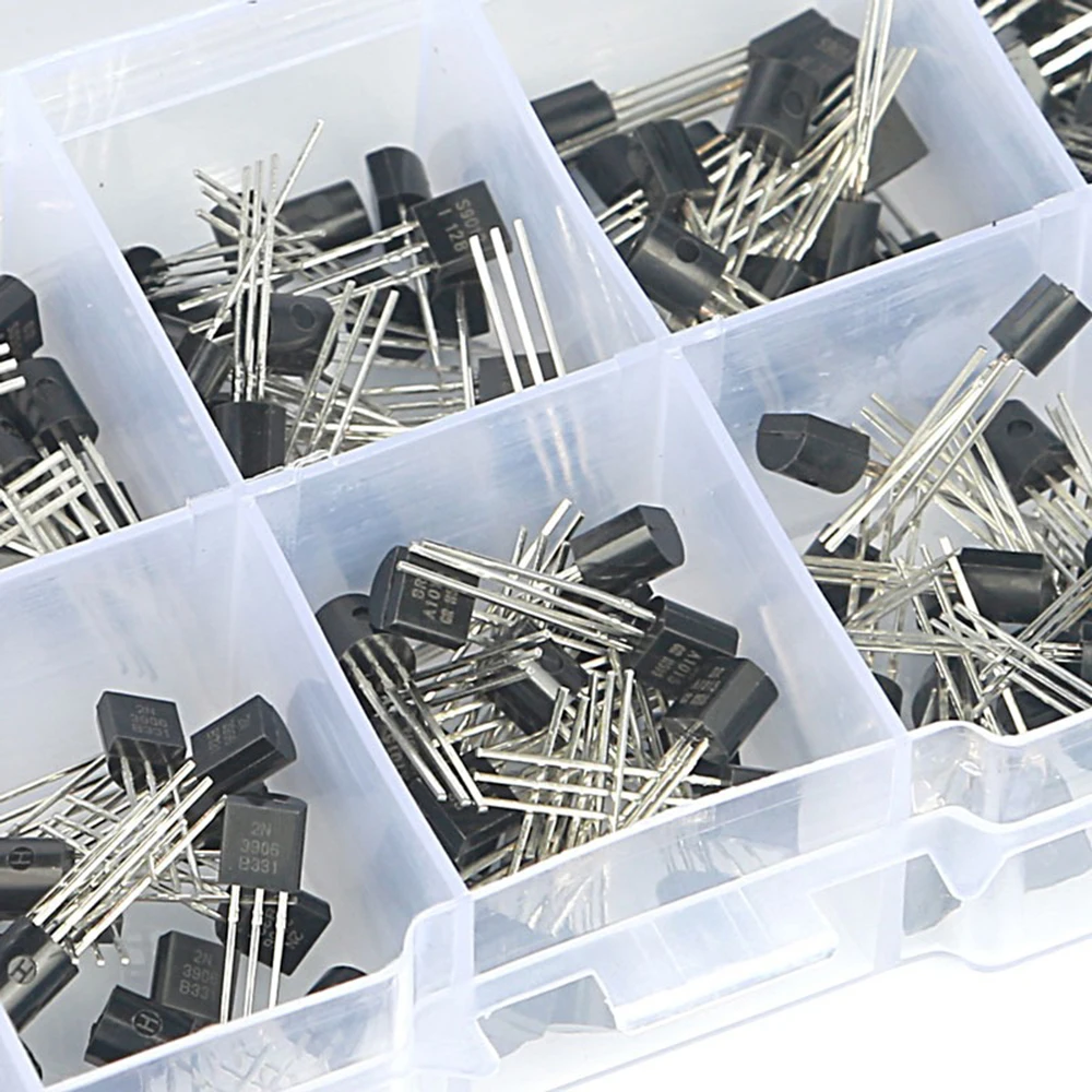 200 Stück 10 Werte To92 Transistor-Sortiment-Set für S8050 S8550 S9012 S9013 S9014 2N3904 SN3906 A1015 C1815 13001