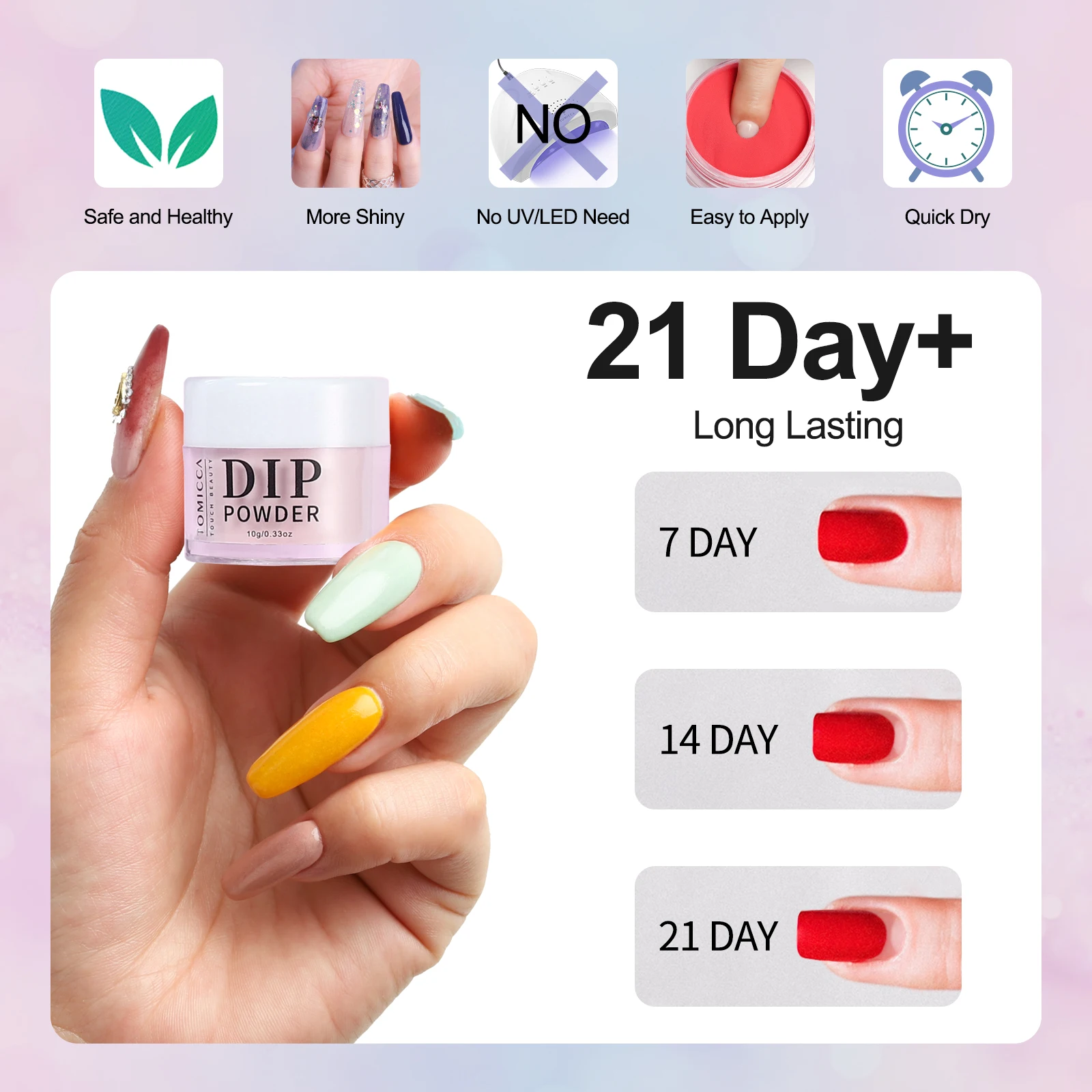 10g * 12 acrylic can multi-color nail powder, used for nail extension carving, suitable for DIY nail art