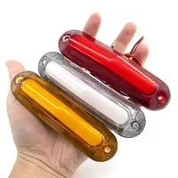 10 Uds 12V 24V 6 luces LED de posición lateral lámpara externa de coche indicador de advertencia luz trasera remolque camión barco Accesorios