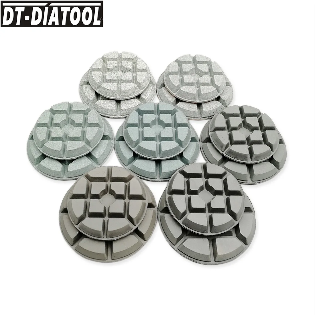 DIATOOL 9pcs Dia 80/100mm Diamond Polishing Pads Sanding Discs Polish Wheel Concrete Terrazzo Cement Diamond Polishing Pad 80mm