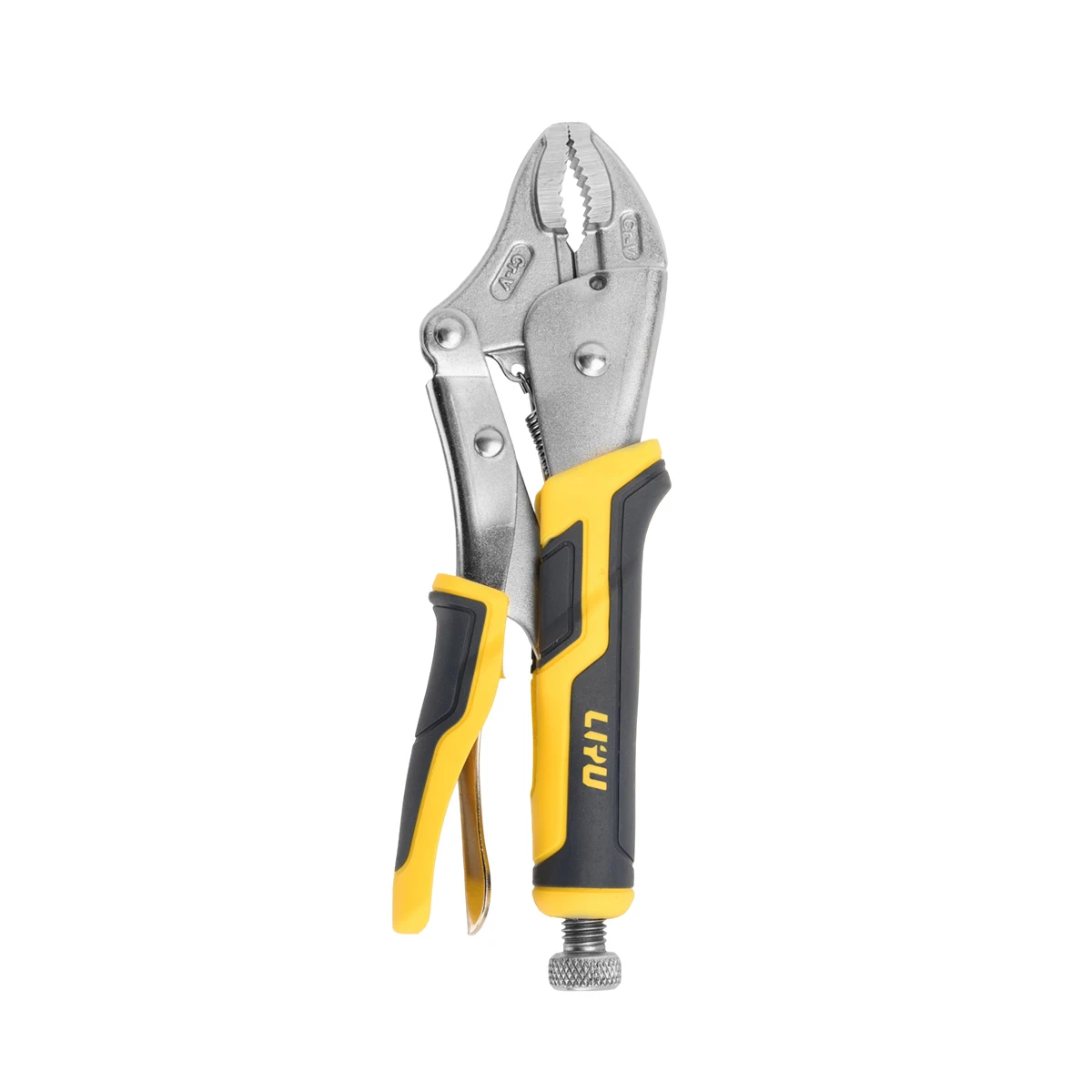 

10" Industrial Grade Locking Pliers Round Jaw with Rubber Grip Multifunctional Heavy-Duty Clamping Tool