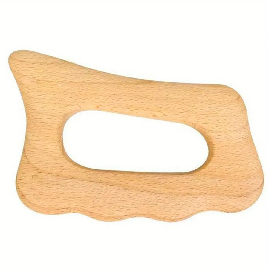 Wood Gua Sha Massager, Portable Lightweight Body Sculpting Tool for Face Body, Blood Circulation Skin Care