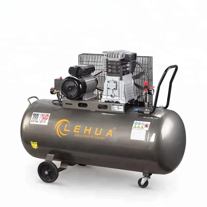 2.2KW 3HP 80L 100L 200L 300L Piston Belt Driven Industrial Air Compressor