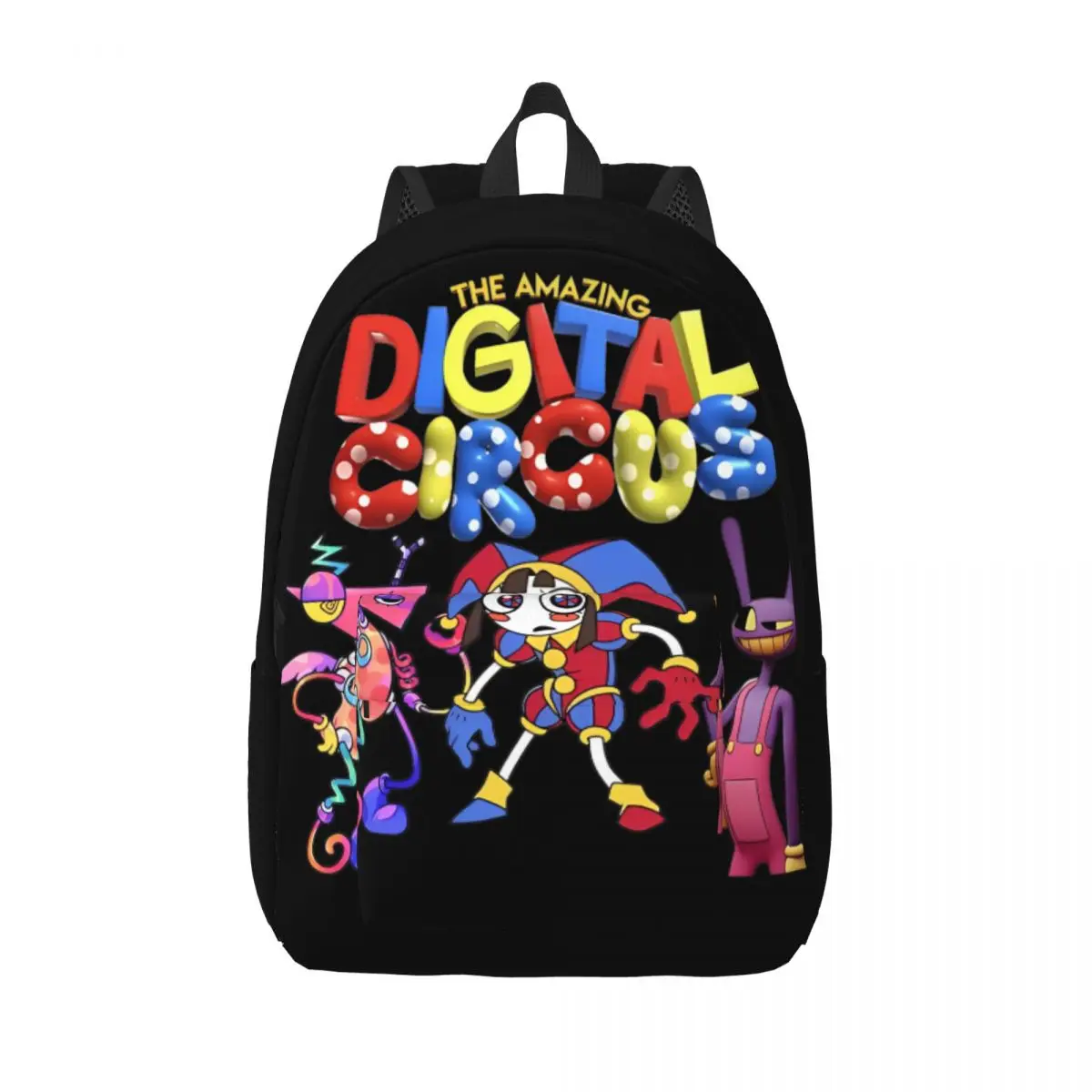 A incrível mochila de circo digital para crianças, mochila escolar, mochila de lona, bolsa durável para pré-escolar e jardim de infância, menino e menina